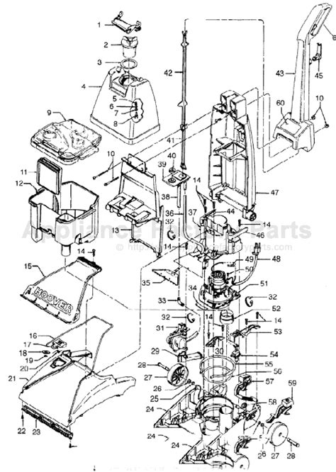 Hoover Powerdash Fh50700 Parts List