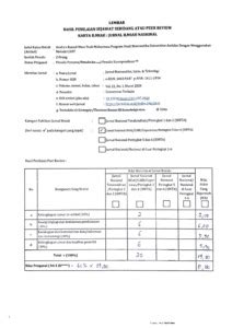 Peer Review Analisis Kausal Masa Studi Mahasiswa Program Studi