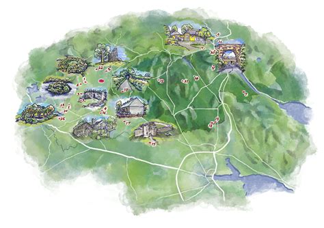 Heritage Centre Area Map With Illustrations • David Goodman