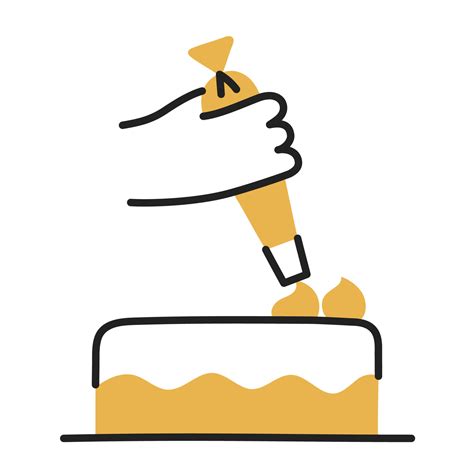 Cake Hand Drawn Doodle Cooking Icon 6635732 Vector Art At Vecteezy