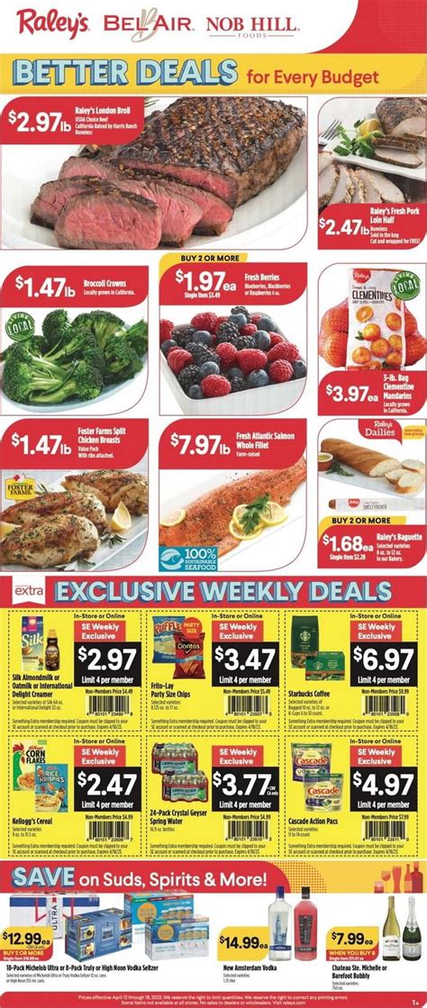 Raley S Supermarkets Weekly Ad Apr Apr