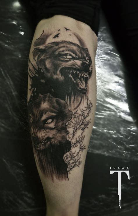 wolf tattoo | Wolf tattoo, Tattoos, Portrait tattoo