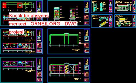 Proje Sitesi kuaför salonu Autocad Projesi