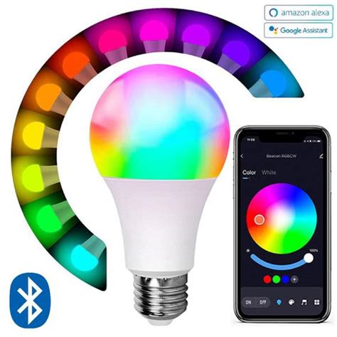 Lampada Inteligente Iluminação Rgb Wifi Led Smart Google Alexa Colorida