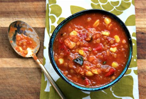 Roasted Red Pepper Lentil Soup Bridget S Green Kitchen