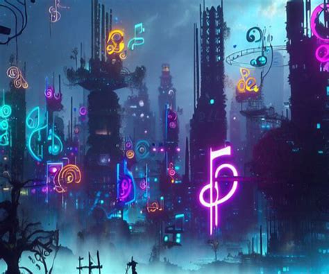 ArtStation - Cyberpunk Music Wonderland | Artworks