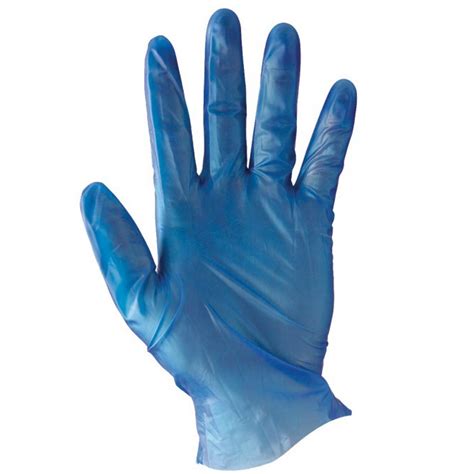 Vinyl Blue Powdered Gloves – Kleenpack