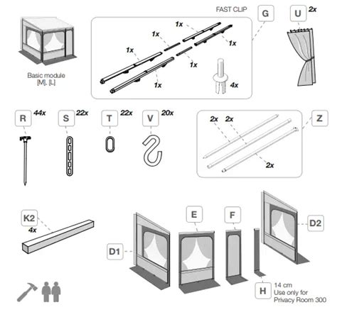 Fiamma F Privacy Room Awning Enclosure Instruction Manual