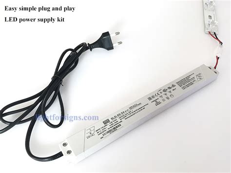 80W 12V 24V Internal Slim Linear Led Driver Power Supply Meanwell SLD 80