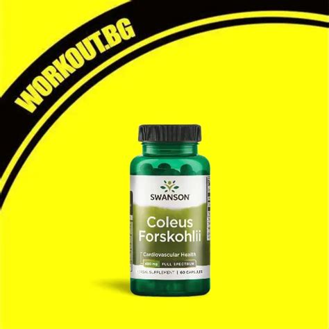 Coleus Forskohlii Forskolin 400 mg ТОП цена WorkOut bg