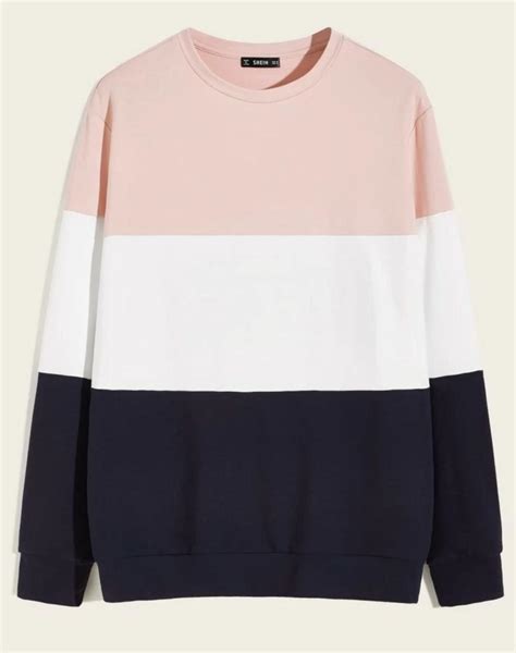 Shein Unisex Color Block Pullover Small Property Room