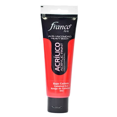 ACRILICO PROFESIONAL FRANCO X100 ML ROJO CADMIO