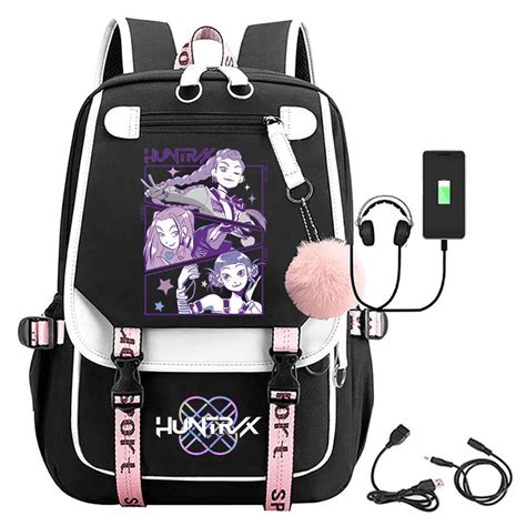 kpop demon hunters backpacks large capacity school shoulder bag