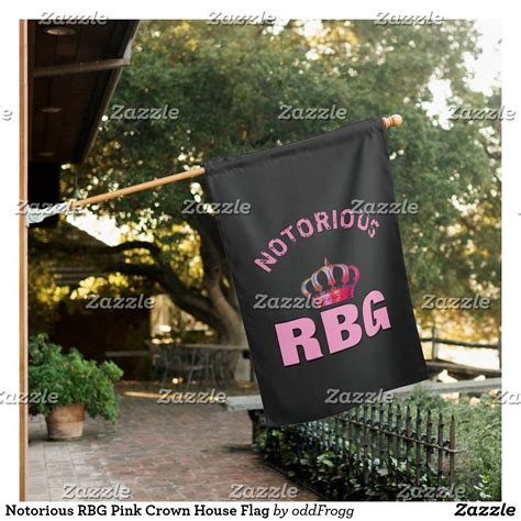 Notorious Rbg Pink Crown House Flag A Fun Way To Honor The Legacy Of