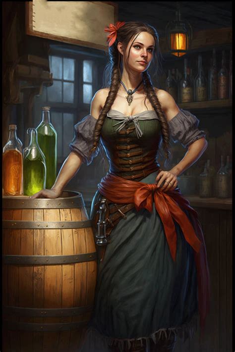 Barmaid 1 By Thesmilingogre On Deviantart