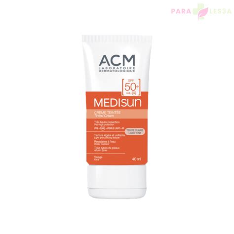 ACM MEDISUN CREME TEINTE SPF 50 TEINTE CLAIRE 40 ML Parales3a