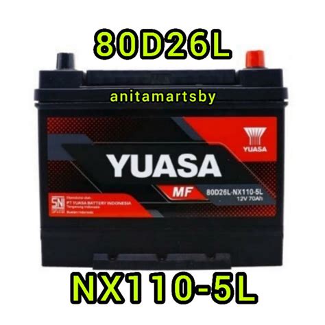 Jual Accu Aki Yuasa Mf D L Nx L Maintenance Free