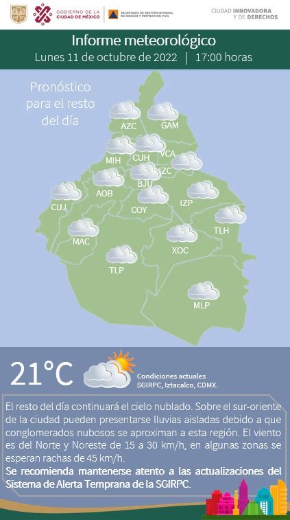 Locatel Mx On Twitter Rt Sgirpc Cdmx Esta Tarde Continuar El
