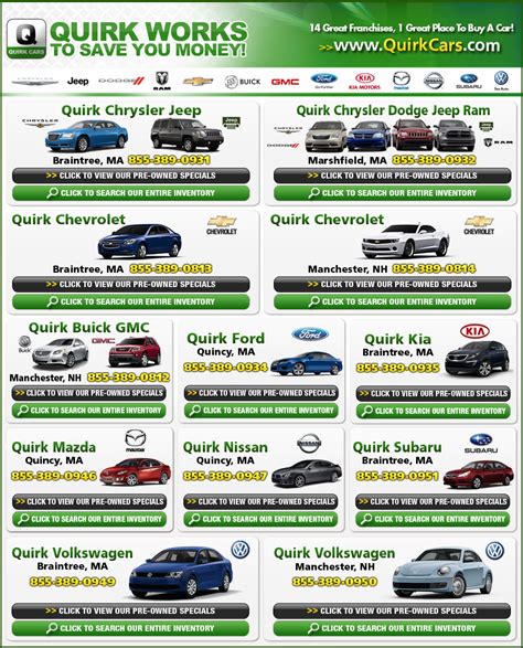 Quirk Cars Works To Save You Money On A New Car In Boston!