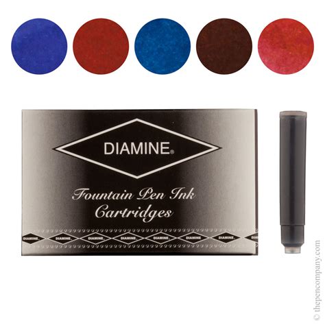 Diamine Fountain Pen Ink Cartridges Selection Pack