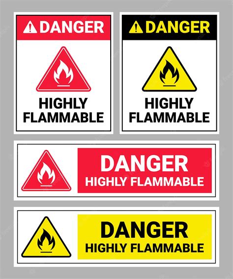 Highly Flammable Sign