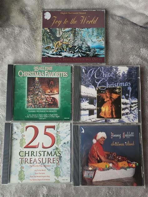 Christmas Cd Lot Of 5 Jimmy Buffett Christmas Island White Joy To World