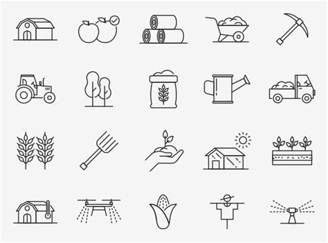 20 Agriculture Vector Icons