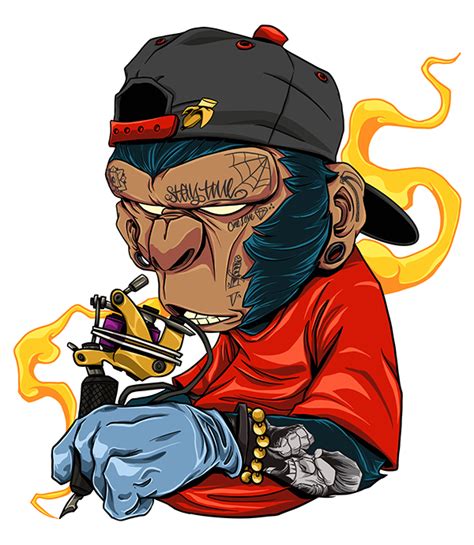 Inked On Behance Cartoon Character Tattoos Swag Cartoon Graffiti