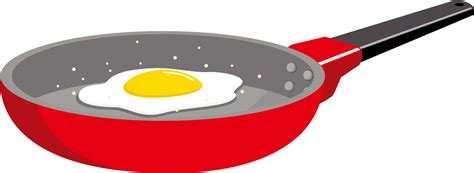 Fried Egg Omelette Frying Pan Kitchen Frying Egg Clip Art Png Download Full Size Clipart