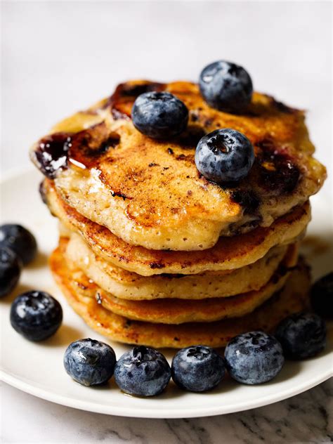 Blueberry Pancakes (Easy & Healthy) » Dassana's Veg Recipes