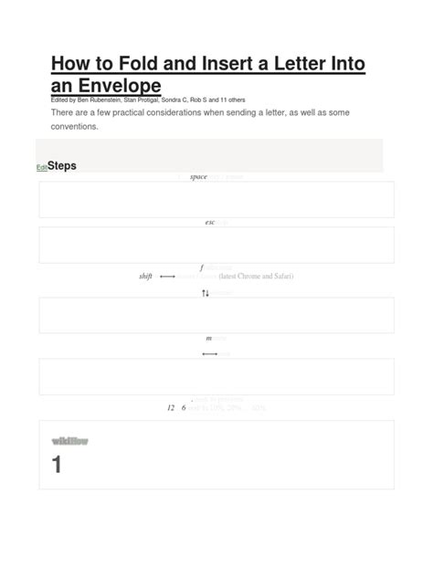 how to fold a letter to put in an envelope