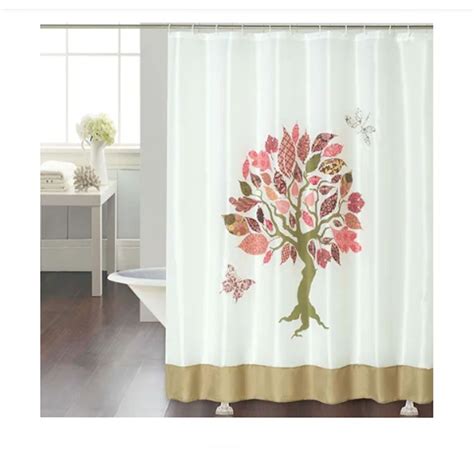 Cortina de Baño Chenille Vintage Patch Tree Del Sur Sanitarios