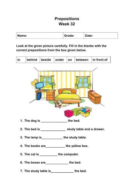 Preposition English Assignment Teachmint