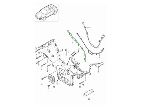 Guarnizione Catena Distribuzione Porsche 958 957 Cayenne 970 Panamera