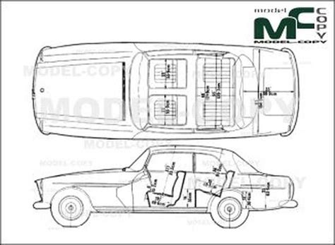 Bristol 410 Sedan ‘1968 2d Zeichnung German Bristol Cars Bristol