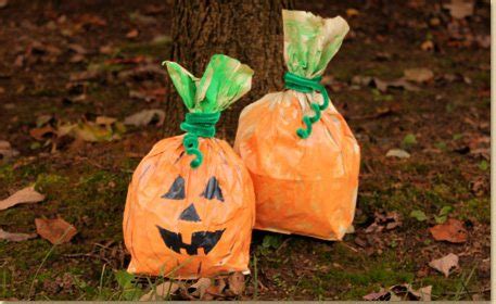 Paper Bag Pumpkin - Craft Project Ideas