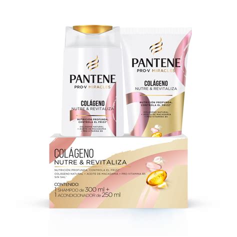 Pack Shampoo Y Acondicionador Pantene Colágeno 300 Ml 250ml Unimarc