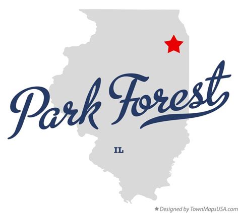 Map of Park Forest, IL, Illinois