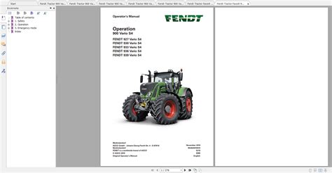 Fendt Tractor Vario Gen Vin Diagram Operation Manual