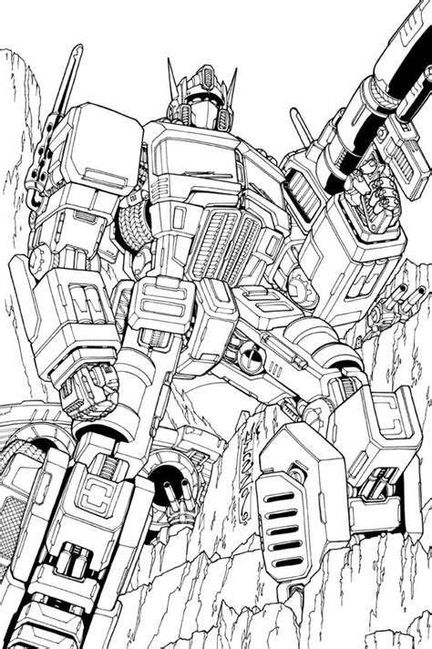 Dibujos Para Colorear Optimus Prime 120 Dibujos Para Colorear