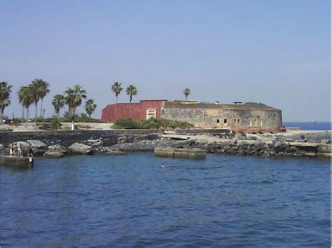 A View Of The Fort Guarding The Port Of The Island Of Gor E Close To