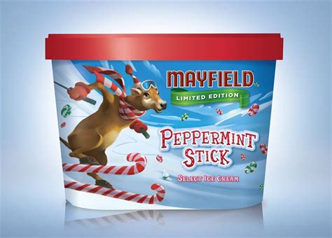 Mayfield Peppermint Stick Ice Cream Mayfield Dairy