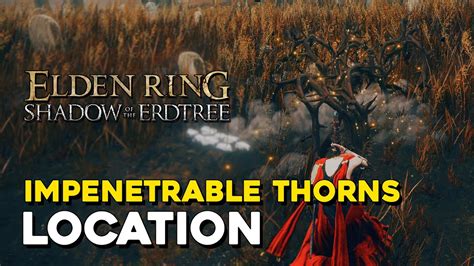 Elden Ring Dlc Impenetrable Thorns Spell Location Youtube