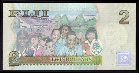 Fiji Government Of Fiji 2 Dollars 2007 Series Cw Pick 109a Au