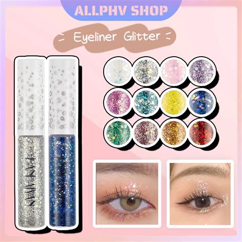 Jual HANDAIYAN 12 Warna Diamond Glitter Liquid Eyeliner Waterproof