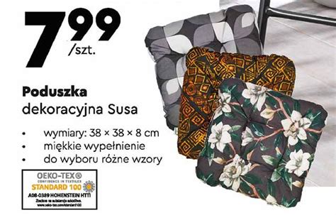 Poduszka Dekoracyjna Siedzisko Susa 38 X 38 X 8 Cm Gardenic Cena