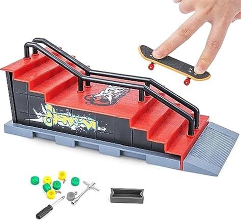 Hmeen Finger Skateboards Ramp Set Fingerboard Skatepark Deck With