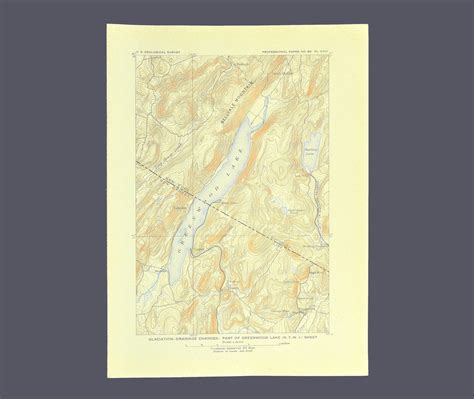 Greenwood Lake Map of Greenwood Lake New York Topographic | Etsy