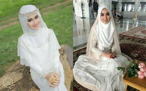 Baju Akad Nikah Putih Syari Intimate Akad Nikah Syar I Nimas By