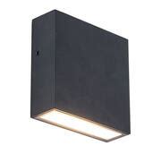 Gemini Xf Square Led Wall Light Black Ip Lutec